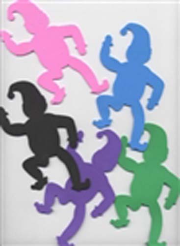 Foam Clown Cut-outs for Purim  6"