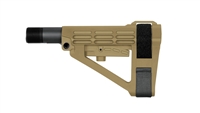 SBA4 Adjustable Pistol Brace -FDE