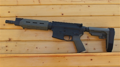 10.5" RXA 7.62x39 ODG MOE PISTOL w/SBA3 ADJUSTABLE BRACE; 4150 CMV 1:10 HBAR