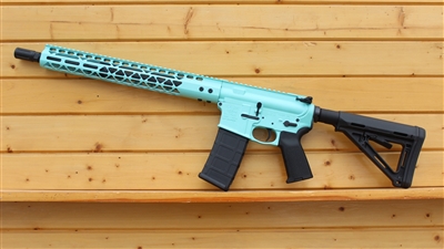 16" RXA 5.56 NATO ROBIN EGG BLUE SLIM M-LOK RIFLE;  4150 CMV 1:7 MID-LENGTH