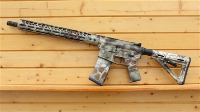 16" RXA 5.56 NATO KRYPTEK HIGHLANDER HYDRO DIPPED SLIM M-LOK RIFLE; 4150 CMV 1:7 M4