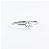 Round .36ct diamond solitaire engagement ring.