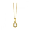 1/3ct. Pear Shape Diamond Pendant 14K Yellow