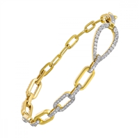 Diamond Bracelet 14K Yellow Gold 3/4CT TW