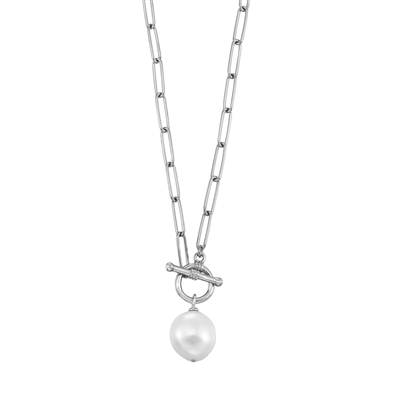 Pearl Drop  Necklace Sterling Silver