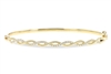 Diamond Bracelet .33ctw 14K Yellow Gold Bangle