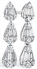 Diamond Baguette Earrings in 14K White Gold