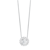 Diamond Pendant w Halo