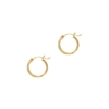 14K Yellow Gold 2x20mm Hoop Earring