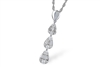 .40ctw Diamond Baguette Pendant in 14K White Gold