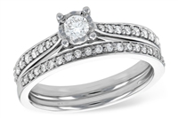 1/2ct Diamond Wedding Set 14K White Gold