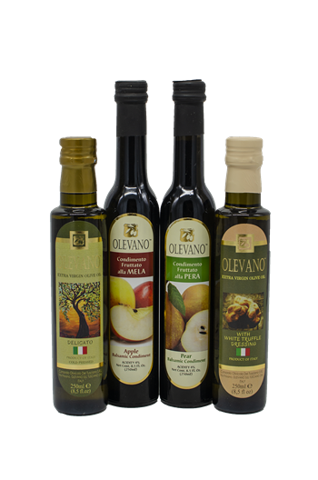 Olevano Oil and Balsamic Vinegar Tasting Kit Four Pack