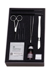 Microscopy kit for the preparation of microscope slides