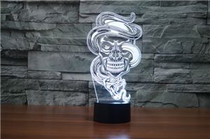 Laser Lamp - Ghost Skull