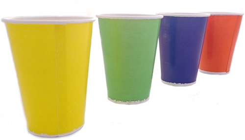 WeGlow 9 oz. Paper Cups - Assorted Colors