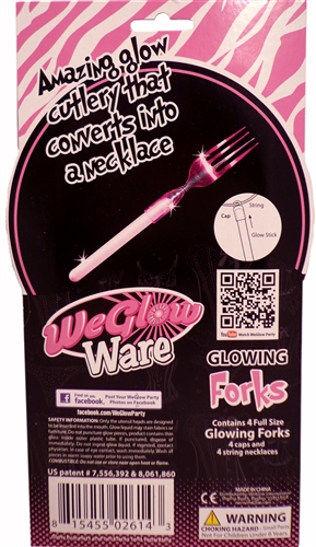 WeGlow Ware Girl's Night Out Fork - 4 Pack