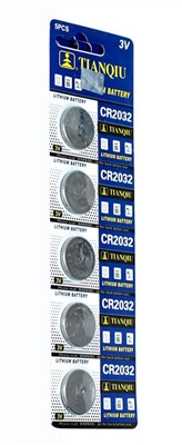 CR2032 TIANQUI LITHIUM BATTERIES