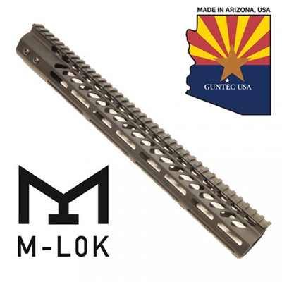 GUNTECH USA 15" ULTRA LW THIN MLOK RAIL