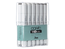 Copic Classic Markers 12 color set TG Toner Grays