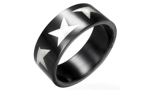 Stars Design Stainless Steel Ring-15
