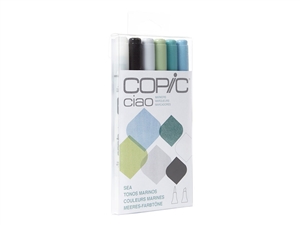 Copic Ciao 6 Piece Kit Sea Ocean Colors