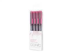 Copic Multiliner Inking Pens 4 Pc PINK Set