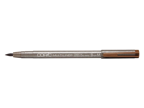 Copic Multiliner Sepia Brush Medium Inking Pen