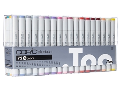 Copic Sketch Markers: 72 Color Set B colors: E39, E40, E41, E43, E51, E57, C0, C2, C4, C6, C8, C10, N1, N3, N5, N7, N9, 0, BG49, B00, B02, B12, B18, B21, B24, B41, B45, E00, E02, E04, E07, E11, E13, E21, E31, E35, Y17, YG07, YG11, YG17, YG41, YG67, G00