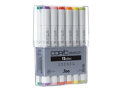 Copic Sketch Markers: 12 Color Set [Basic Set]