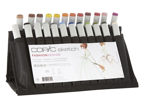 Copic Fashion Design 24 Sketch Marker Set