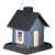North States 9085 Wild Bird Feeder, Cozy Cottage, 5 lb, Plastic, Blue/Gray, 11-1/2 in H, Pole Mounting