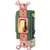 Eaton Cooper Wiring WD3032V Toggle Switch, 277 VAC, Back, Side Terminal, Polycarbonate Housing Material, Ivory
