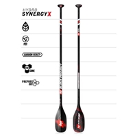 **IN STOCK** Black Project Hydro SynergyX MEDIUM SUP Race Paddle, buy now at Paddle Dynamics, your high performance paddle expert.