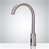 Wella Goose Neck Commercial Automatic Brushed Nickel Sensor Faucet by FonatnaShowers
