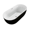 Amazing Oval Shape Acrylic 59" x 28" x 22" Bathroom Hotel Hospitality Bathtub 