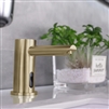 Solo Brushed Gold Touchless Motion Activated Sink Faucet and Soap Dispenser