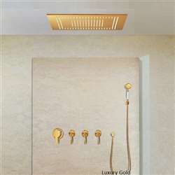Fontana Luxury Gold Shower Set- Recessed Best Hotel Showers