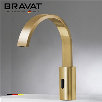 Fontana Commercial Brushed Gold Touchless Automatic Sensor Faucet