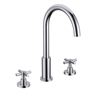 Clara Dual Handle Countertop Bath Tub Faucet