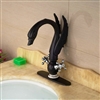 Nivelles Swan Oil Rubbed Bronze Dual Handle Bathroom Faucet