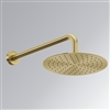 Fontana Luxury Design Hotel Gold Brass Wall Mounted Rainfall Shower Head Ultrathin