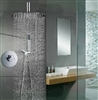 Fontana Luxury Hotel Lima 2-way shower set - round chromed brass shower head