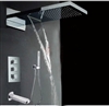 Florence Wall Mount Waterfall Rainfall Chrome Finish shower head - with Handheld Shower and Faucet Spout