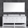 Fontana Luxury Hotel Vanity Smart Style Dual Combination Vanity-White Wooden