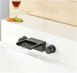 Petra Dual Handle Oil Rubbed Bronze Bathroom Sink Faucet