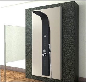 Fontana 57" Stainless Steel Fontana Bellissa Massage Shower Panel System with Digital Display