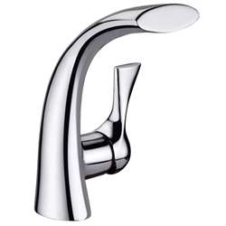 Twist Bathroom Sink Single Handle Chrome Finish Faucet