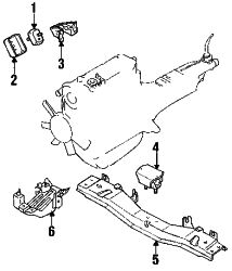 Mazda B2200  Motor mount | Mazda OEM Part Number UB39-39-040C