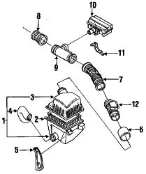 Mazda B2600  Element | Mazda OEM Part Number JE15-13-Z40-9U