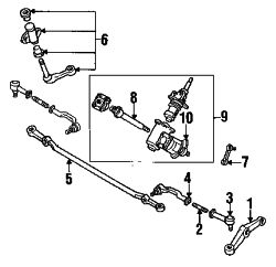 Mazda B2200  Pitman arm | Mazda OEM Part Number UB39-32-220A